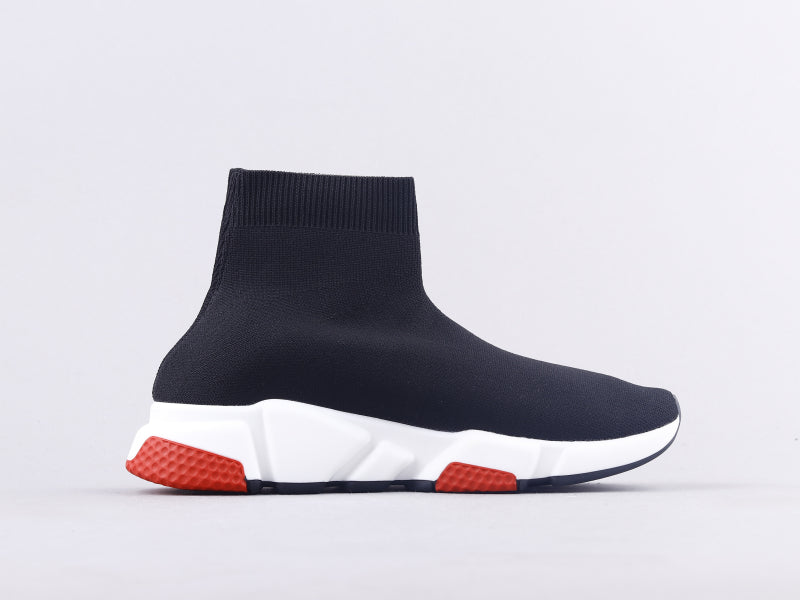 GLM - Bla Socks And Shoes Black And White Red Sneaker