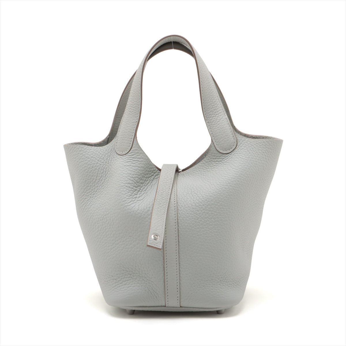 Hermes Picotin Lock PM  Clemence Blue Pearl Silver  2020