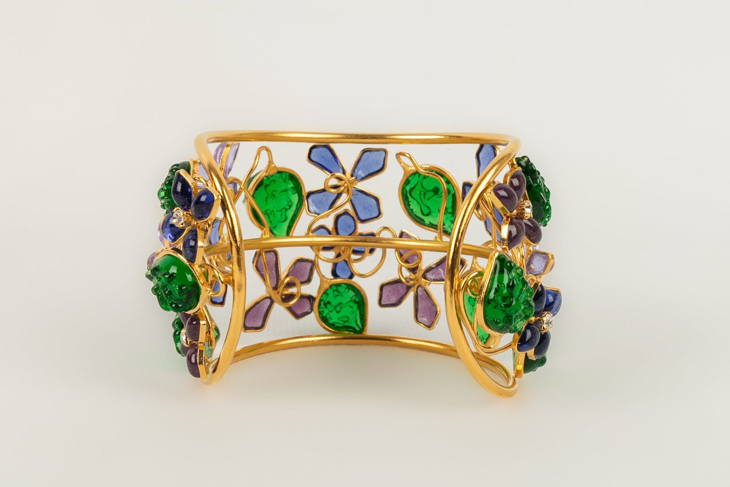 Bracelet manchette fleurs Augustine