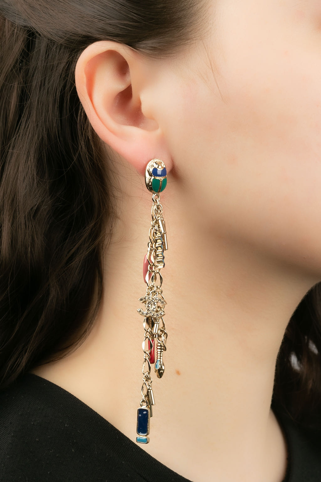 Boucles d'oreilles Chanel DÃ©filÃ© 2019.