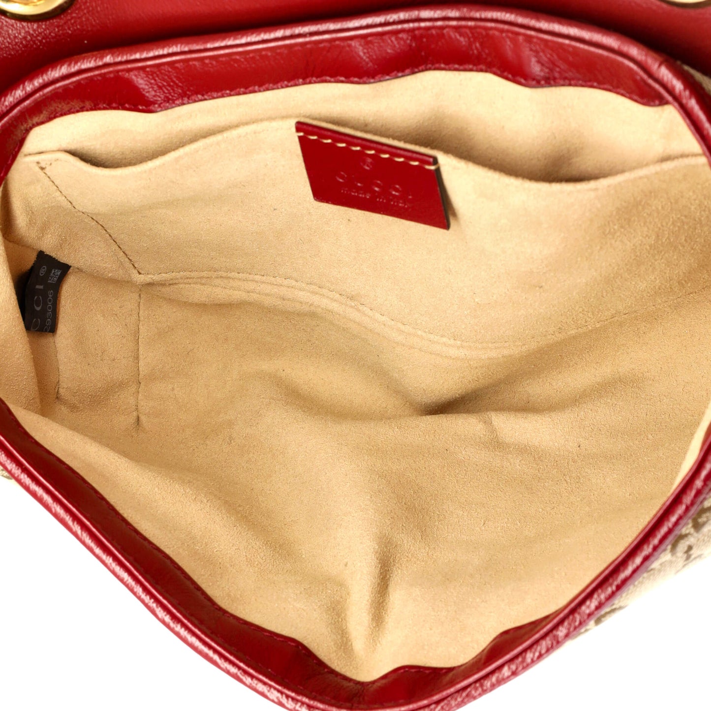 GG Marmont Flap Bag Diagonal Quilted GG Canvas Mini