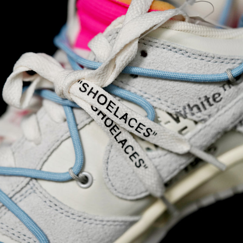 GLM - OW x Dunk (NO.38) light blue shoelace pink buckle
