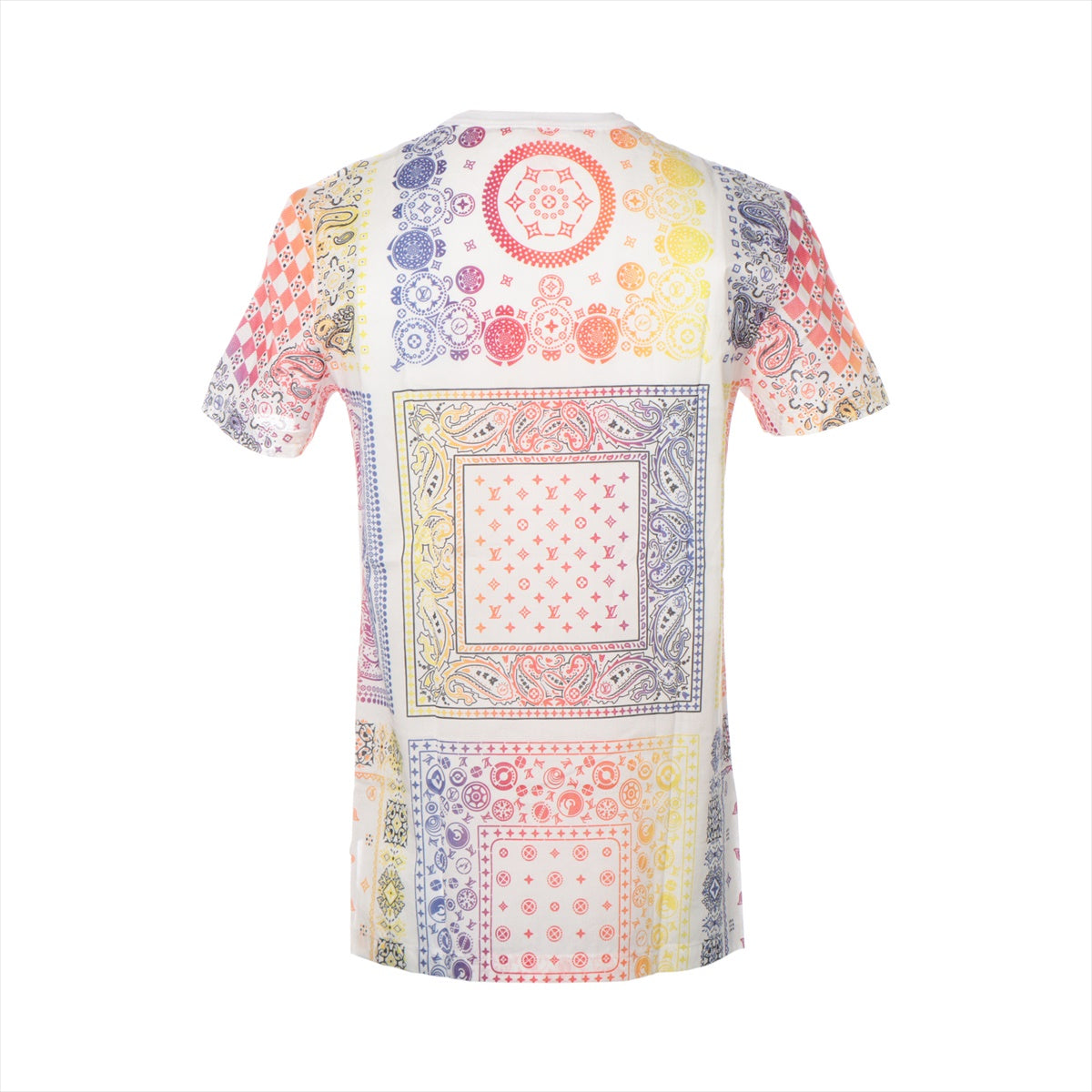 Louis Vuitton x Fragment  17AW Cotton  XS  Multicolor BANDANA Tee RM172M Fukuoka