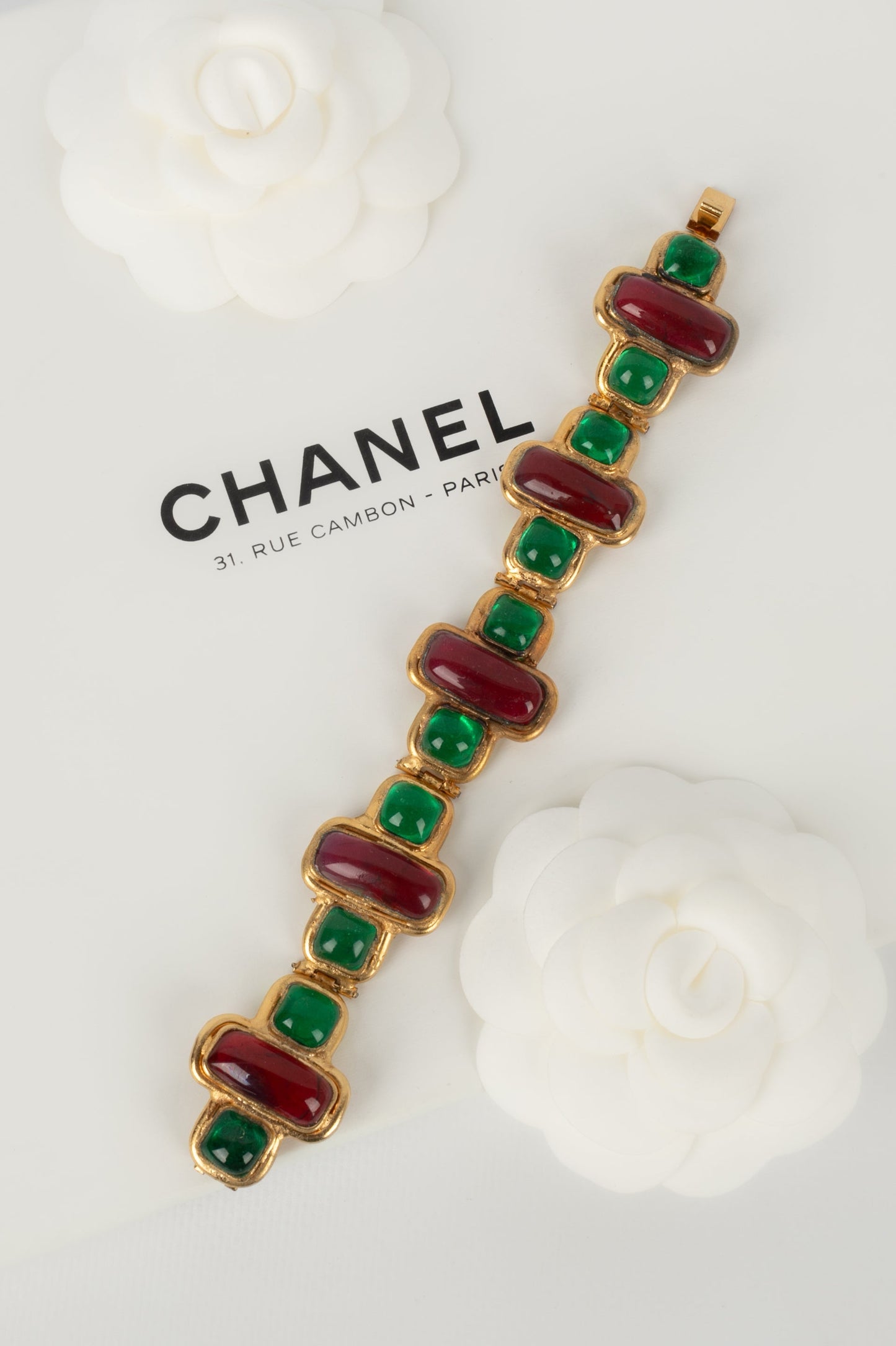 Bracelet en pÃ¢te de verre Chanel