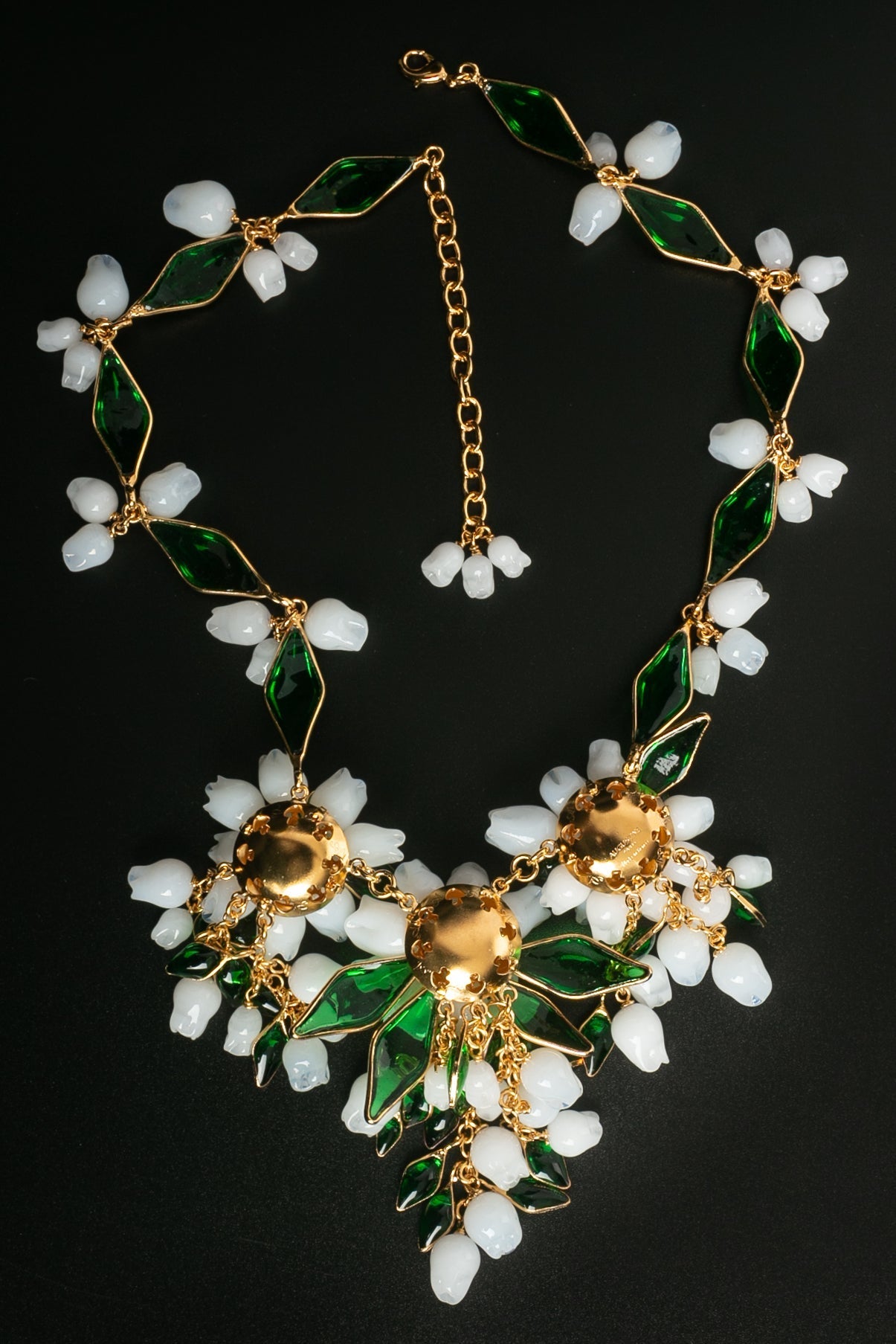 Collier plastron en pÃƒÆ’Ã‚Â¢te de verre Augustine