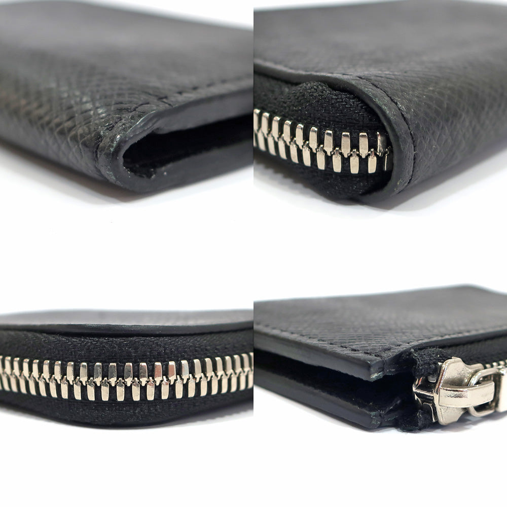 Louis Vuitton Porte Monet Taiga Coin Case M63375 Leather Black  etc
