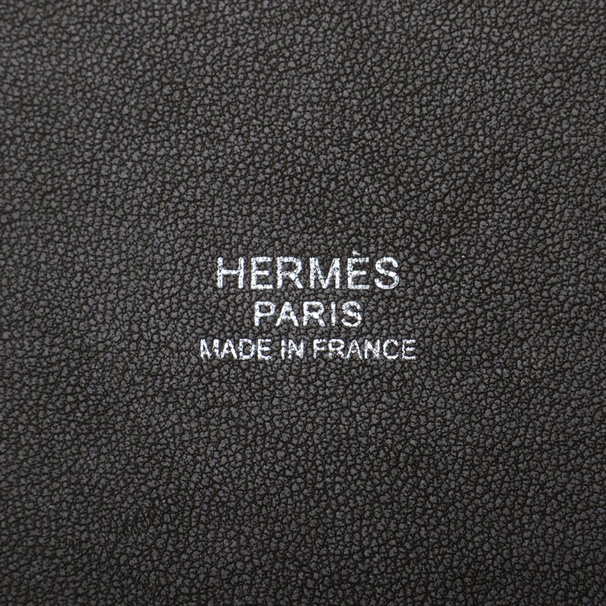 Hermes Picotin Lock 22 MM Ostrich Olive Green Silver G  X2016