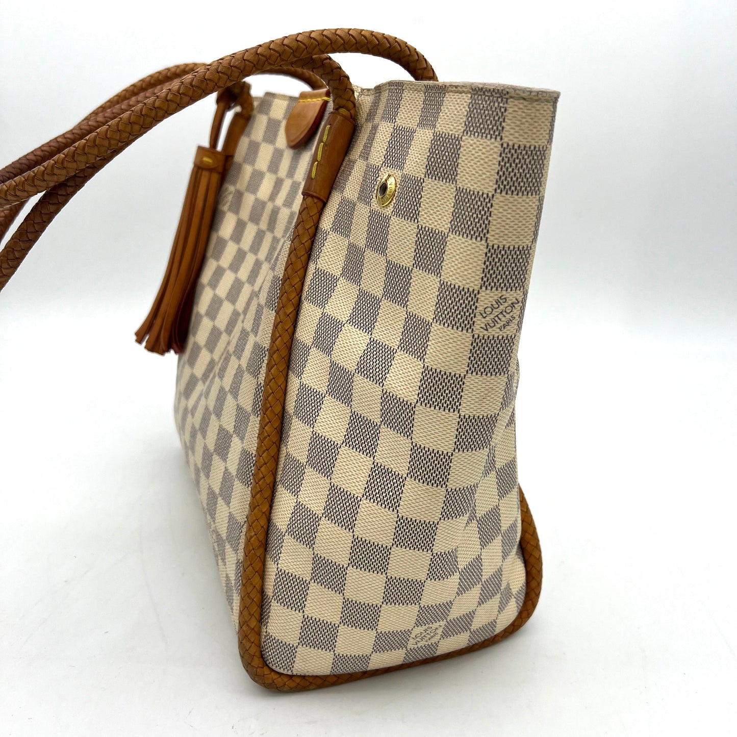 LOUIS VUITTON Damier Azur Propriano Rose Ballerine LA23078