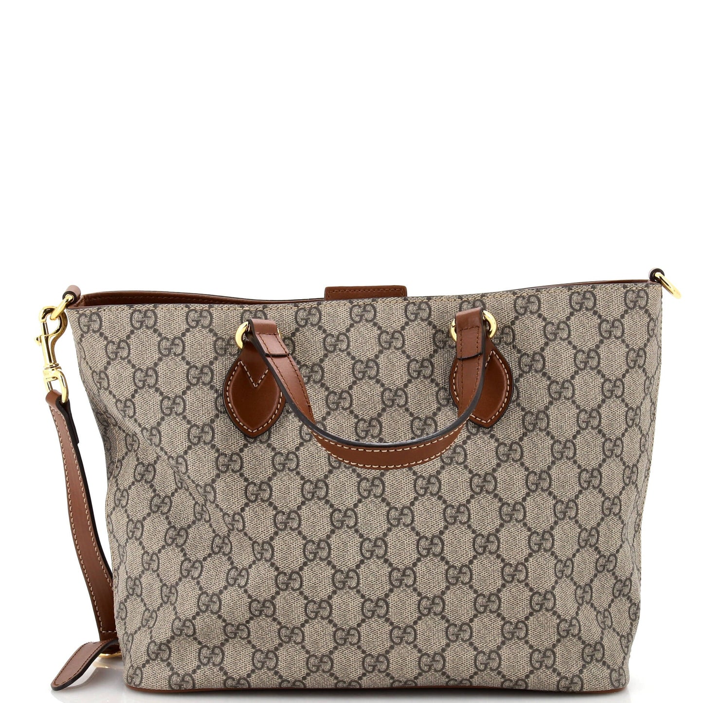 Convertible Soft Tote GG Coated Canvas Small