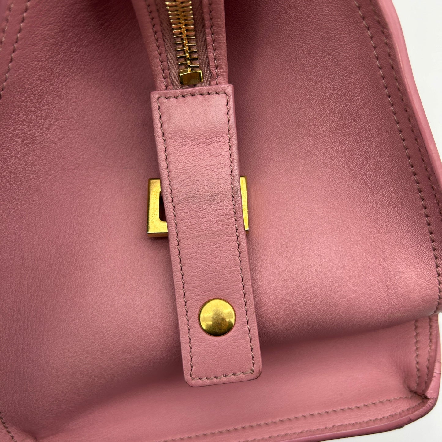 Saint Laurent Paris Ligne Y Mini Cabas Bag Pink Fuschia