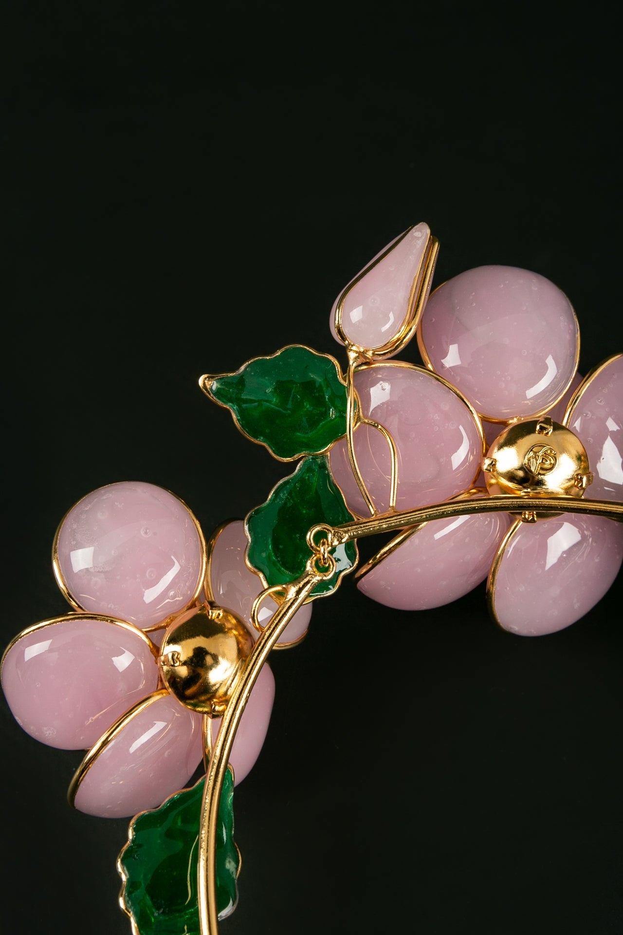 Collier en pÃƒÆ’Ã‚Â¢te de verre rose Augustine
