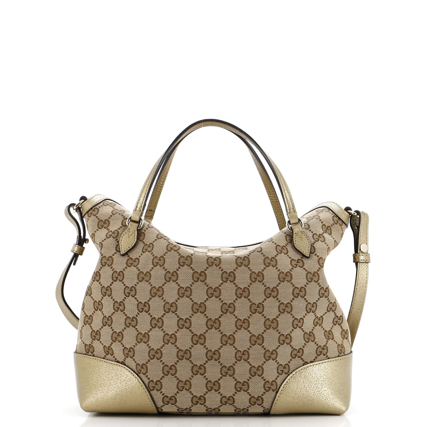 Bree Convertible Top Handle Bag GG Canvas with Leather Medium