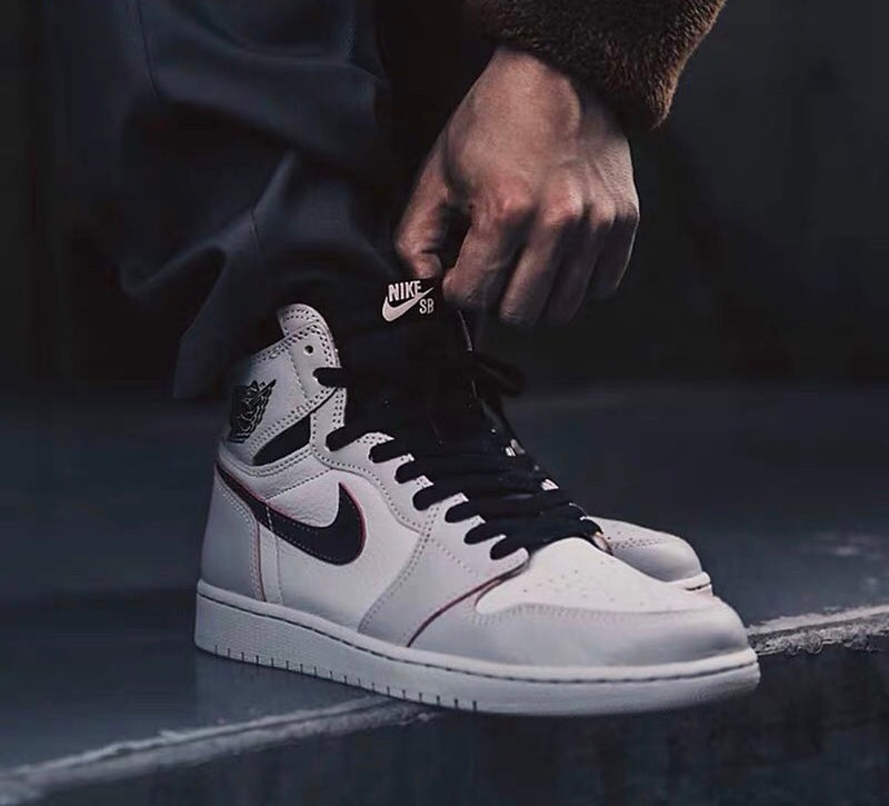 GLM - AJ1 x SB Grey and White Scratch