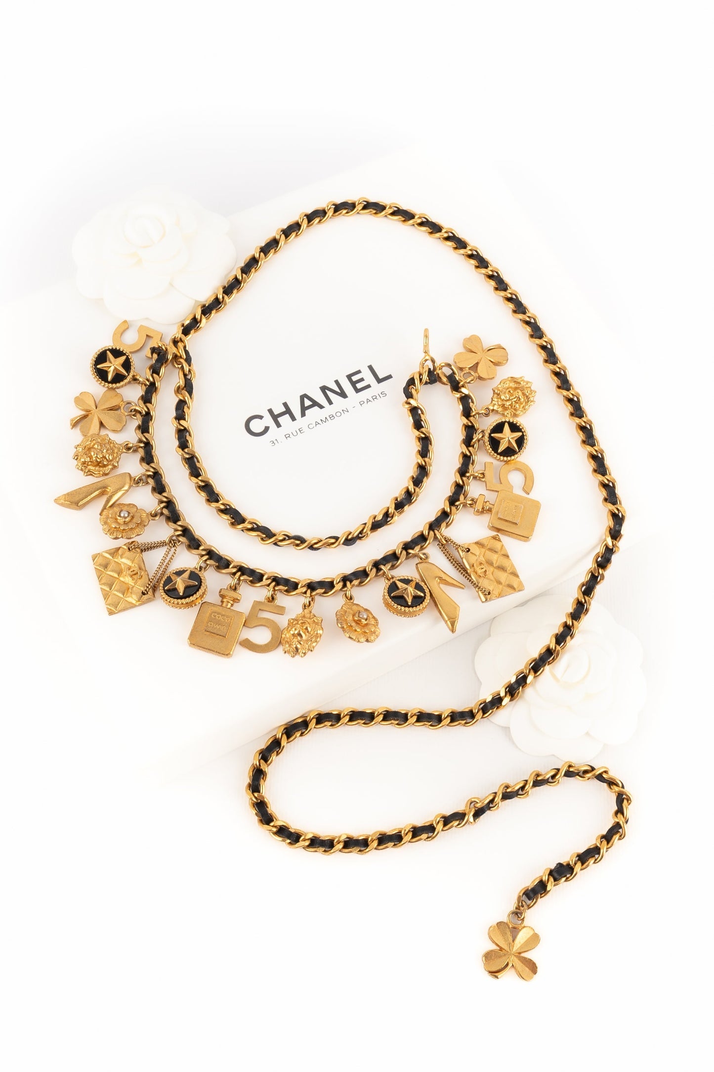 Ceinture charms Chanel CroisiÃ¨re 1994