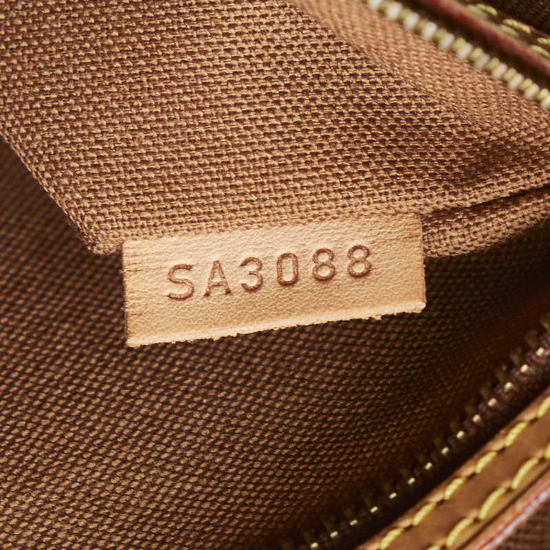 Louis Vuitton Monogram Battalion Horizontal Tote Handbag M51154 Brown PVC Leather  Louis Vuitton