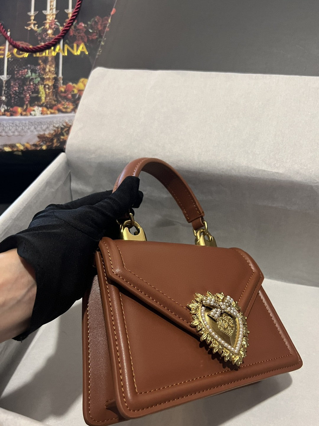 GLAMI Small Devotion Bag In Plain Brown For Women 7.5in/19cm GLAMI