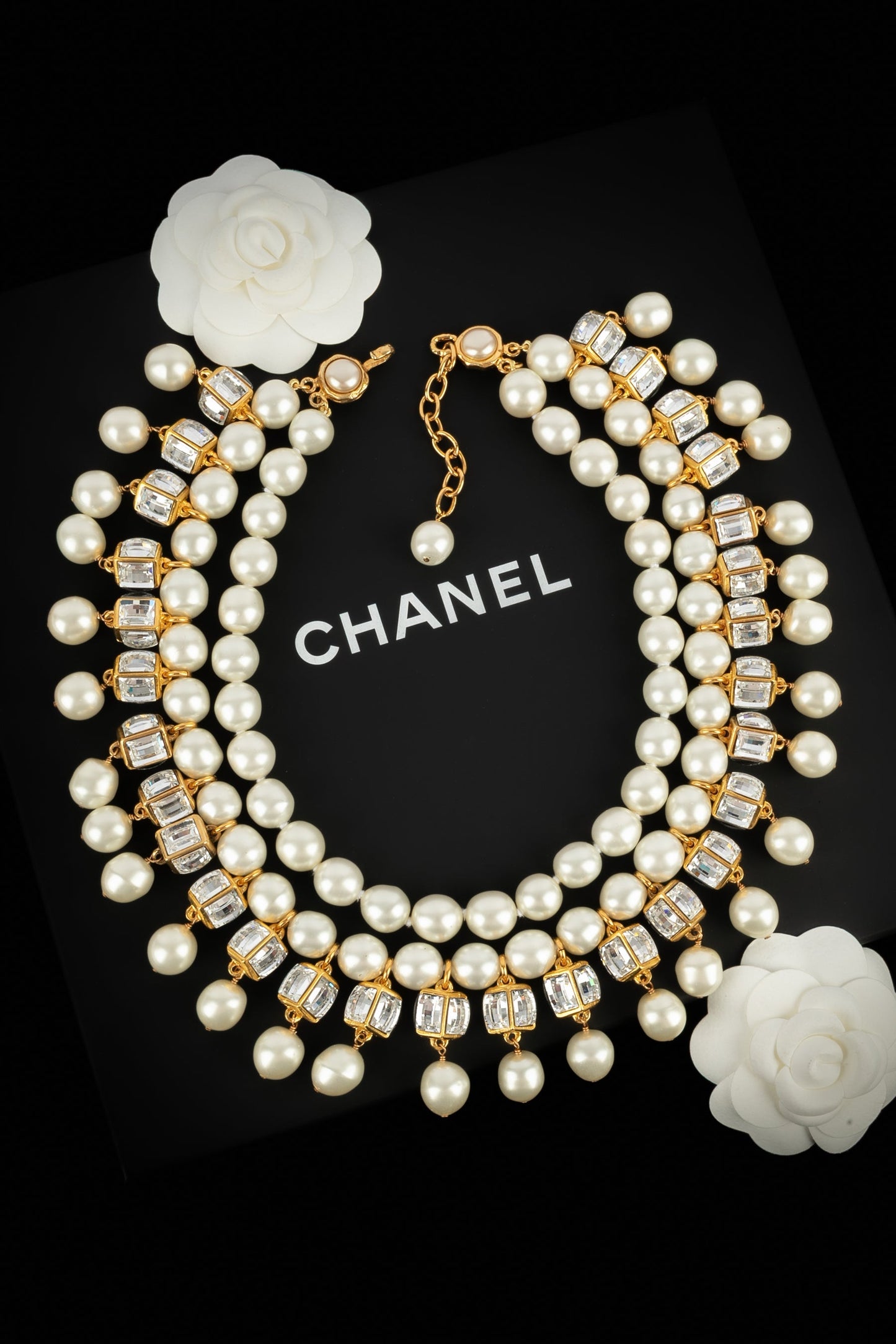 Collier plastron Chanel 1990's