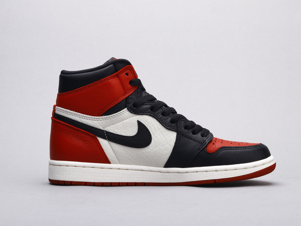 GLM - AJ1 black red toe