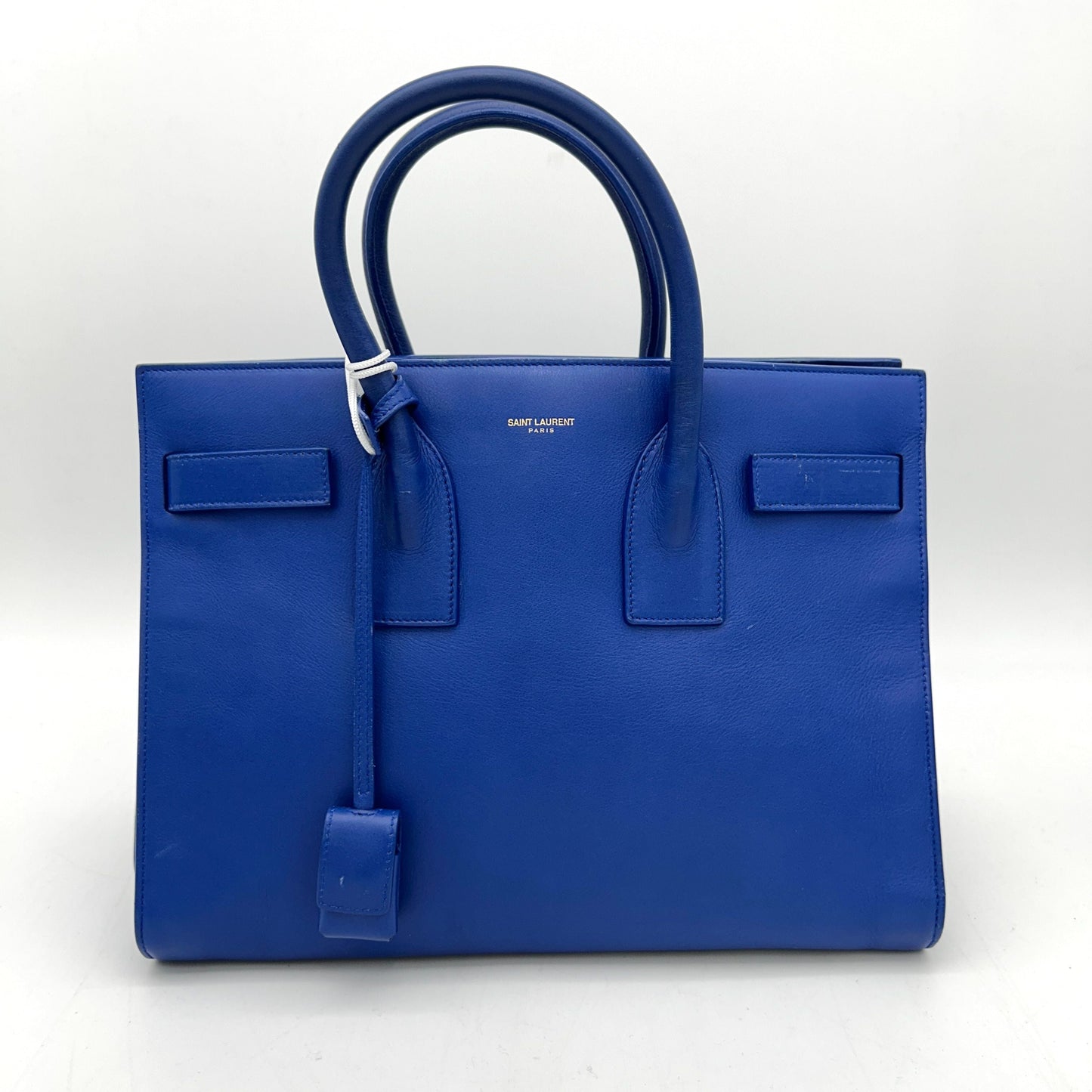 SAINT LAURENT Calfskin Small Sac De Jour Royal Blue LA12500