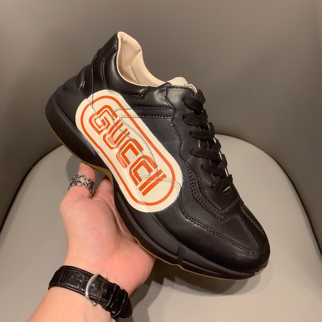 GLM-GCI  RHYTON VINTAGE TRAINER LA BLACK SNEAKER 143