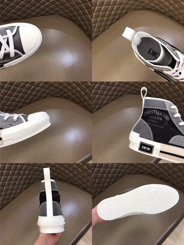 GLM - DIR B23 Black and White HIGH-TOP SNEAKER
