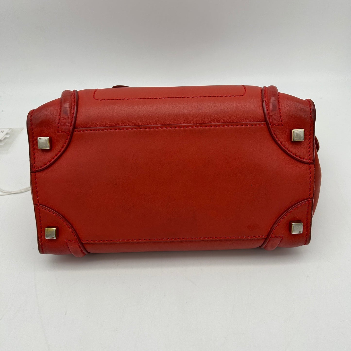 Celine Micro Luggage Smooth Calfskin Red Bag