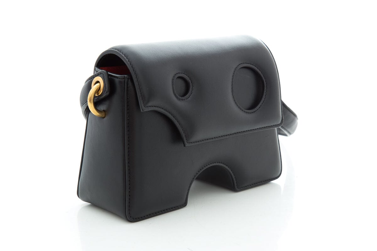 Off White Black Burrow Leather Handbag