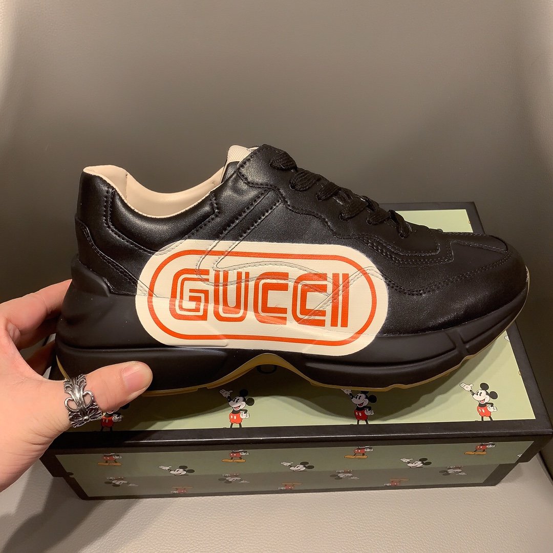 GLM-GCI  RHYTON VINTAGE TRAINER LA BLACK SNEAKER 143