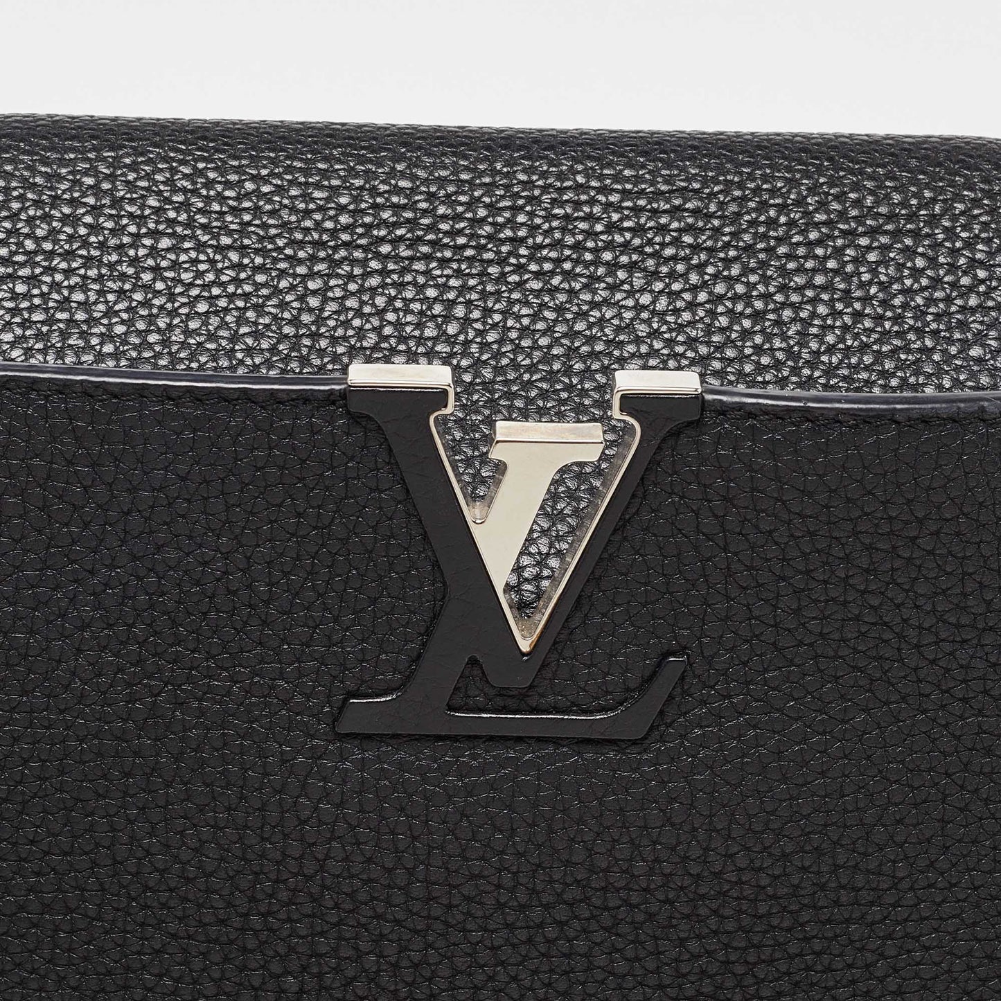 Louis Vuitton  Leather Capucines Mm Bag