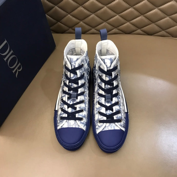 GLM - DIR B23 Blue HIGH-TOP SNEAKER