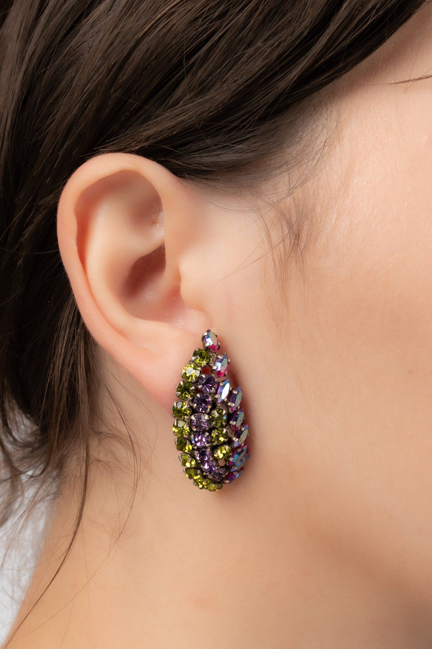 Boucles d'oreilles strassÃƒÆ’Ã‚Â©es