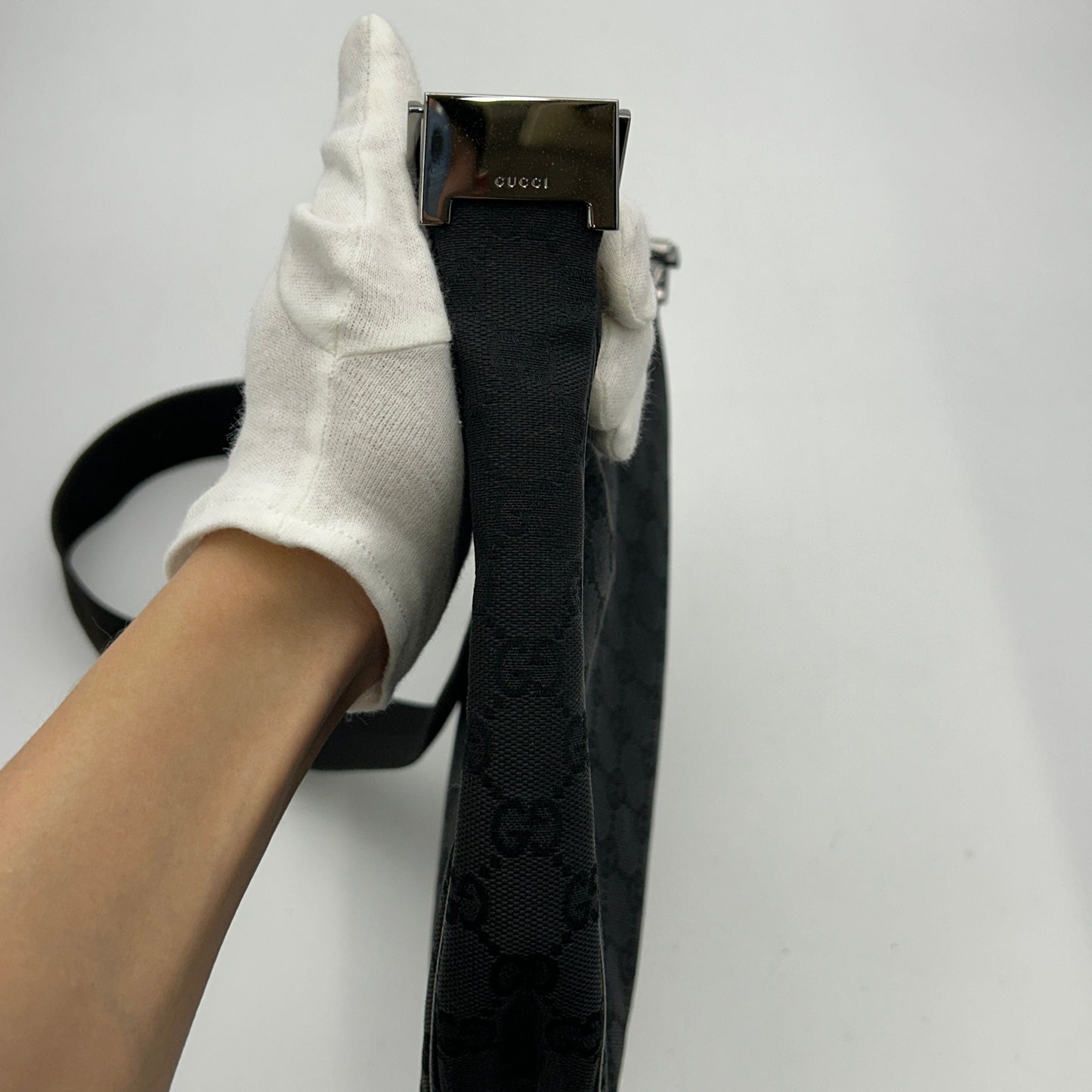 GUCCI Monogram Medium Half Moon Hobo 2120700084426