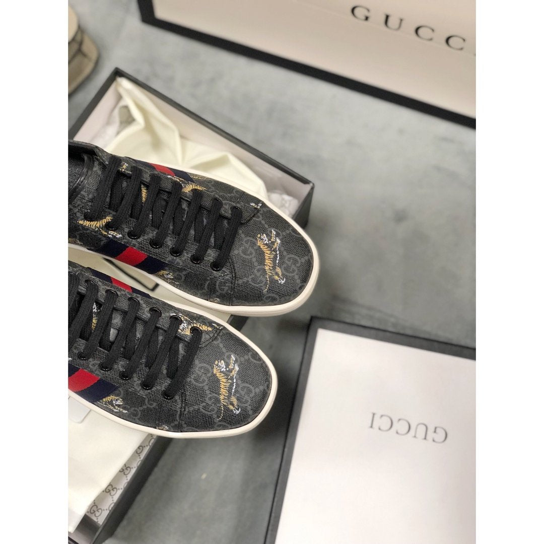 GLM-GCI Ace Beige  Tiger Sneaker 079