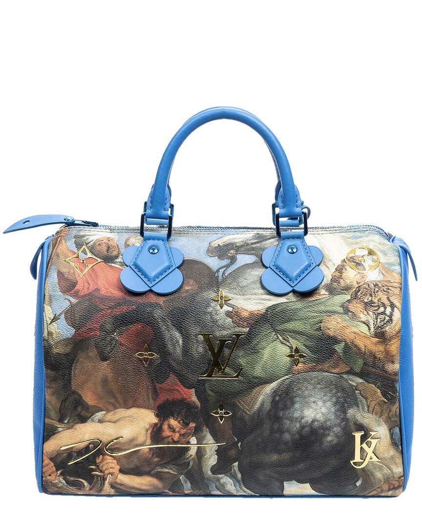 Louis Vuitton Limited Edition Blue Rubens ted Canvas Jeff Koons Masters