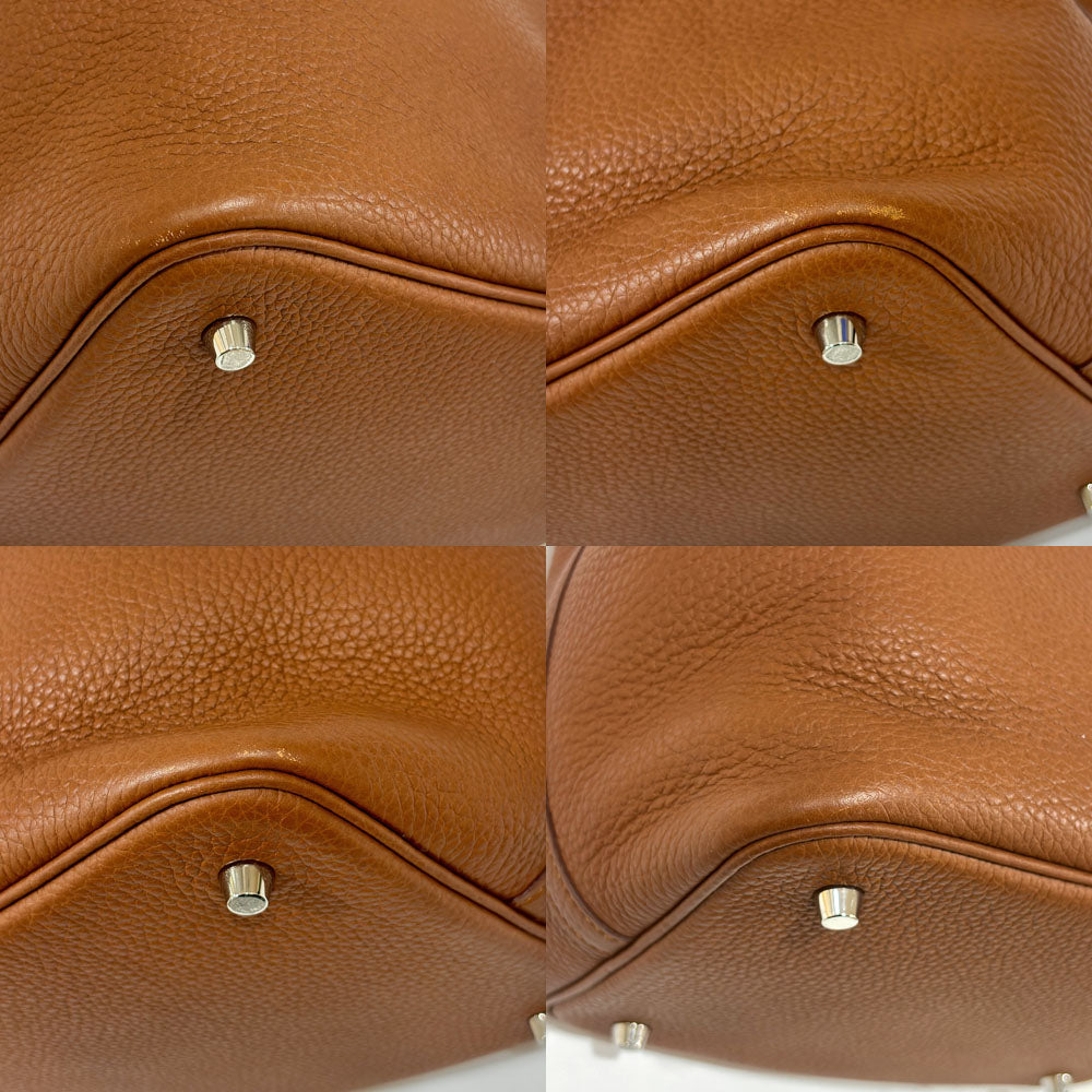 Hermes Picotin Lock  MM Brown Alligator  Clemence Silver  YÃƒÂ¥Ã‹â€ Ã‚Â» 22 Handbag