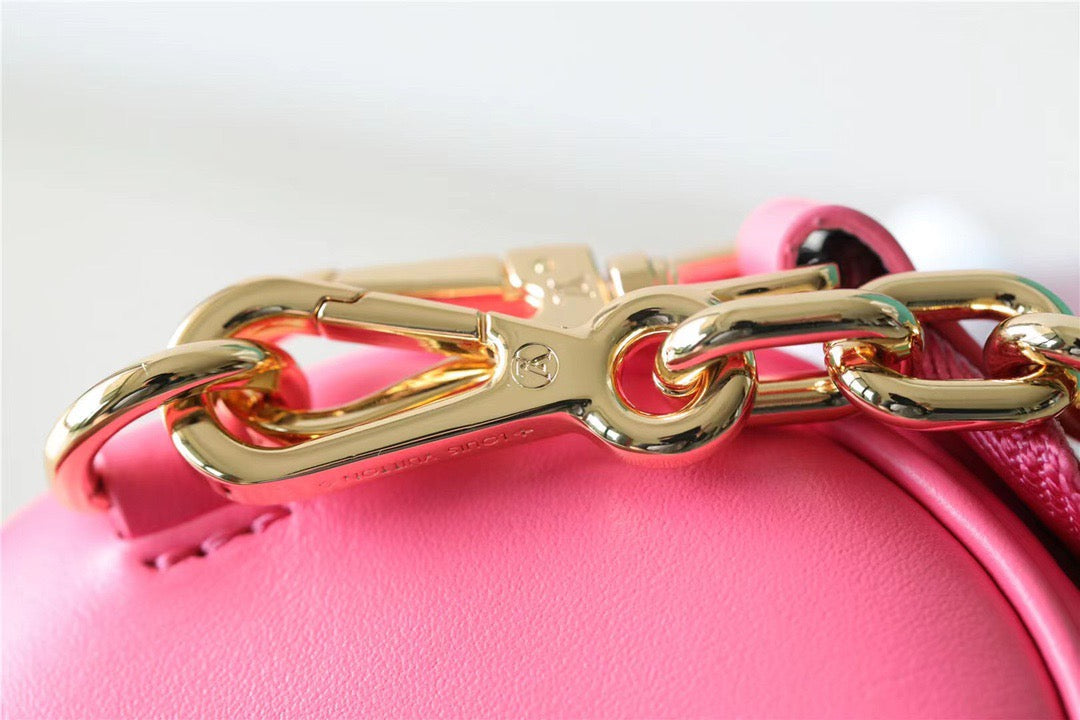 LV Papillon GLAMI Bag Classic Monogram For Women 20cm Dragon Fruit Pink LV M59826