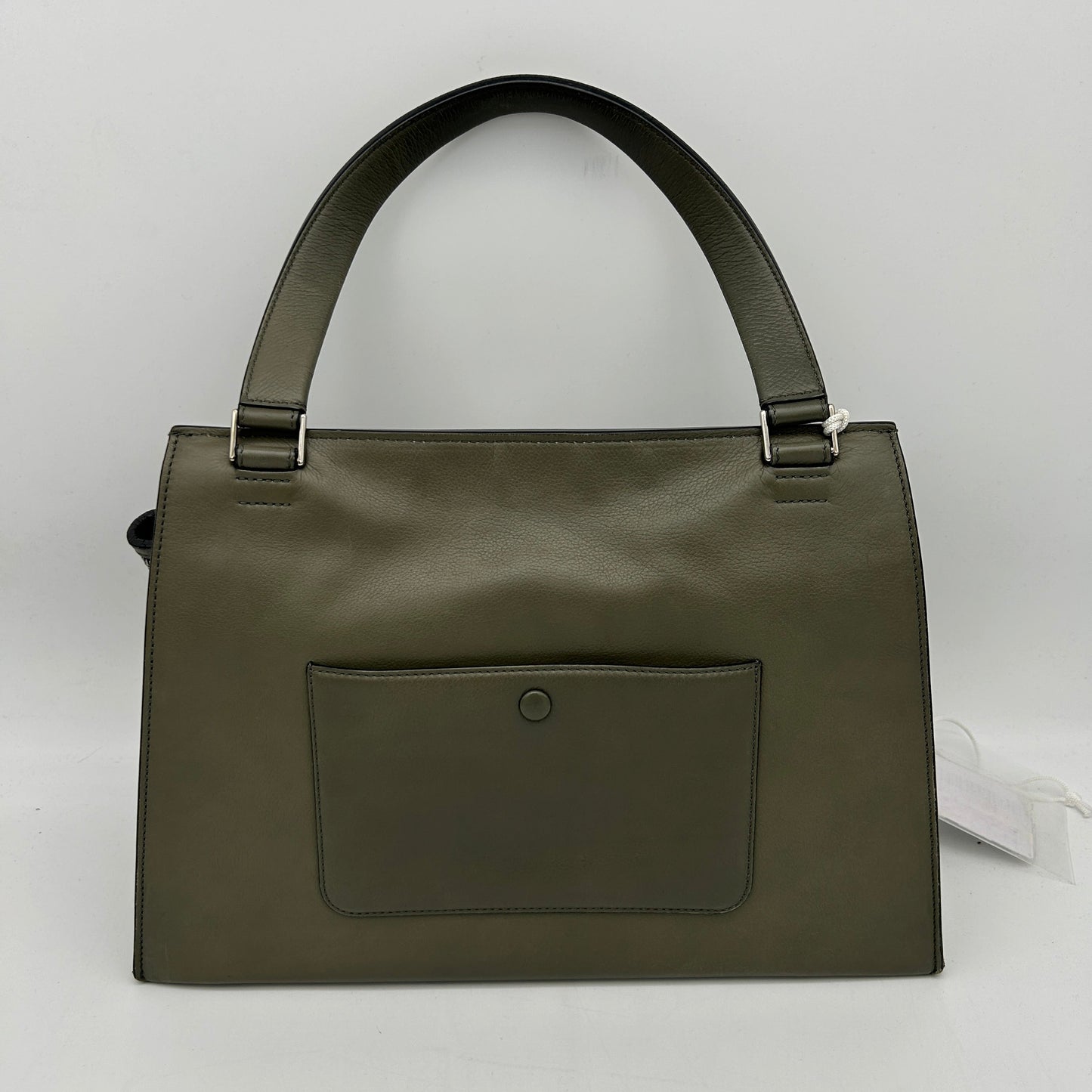 Celine Medium Edge Green Leather Shoulder Bag