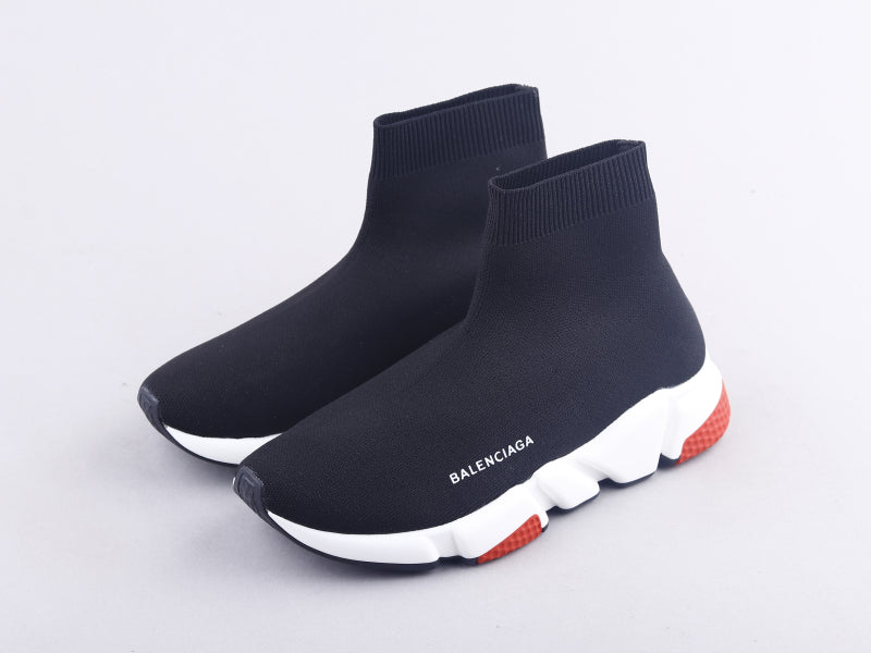 GLM - Bla Socks And Shoes Black And White Red Sneaker