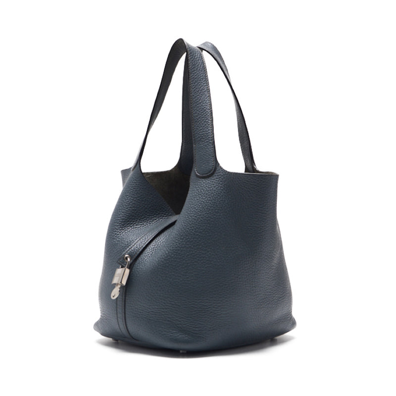 HERMES ERMES Picotin Lock MM Tote Bag  Clemence Blue Orange (Silver G ) Tortoise Bag  Start Bag Lady Back Shoulder Bag Hybrid ÃƒÂ£Ã¢â€šÂ¬Ã‚Â ShipÃƒÂ£Ã¢â€šÂ¬Ã¢â‚¬Ëœ Dharma Bookstore Online