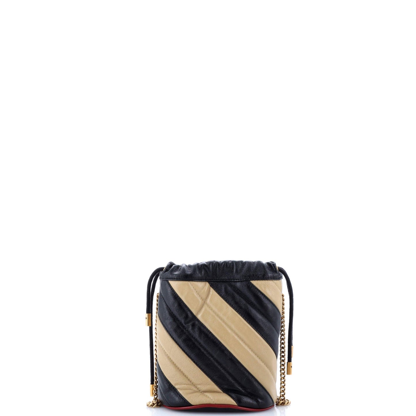 GG Marmont Bucket Bag Diagonal Quilted Leather Mini