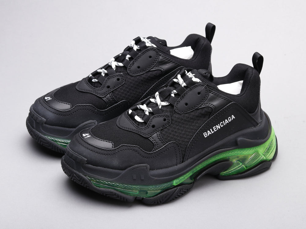 GLM - Bla Triple S Black Green Sneaker