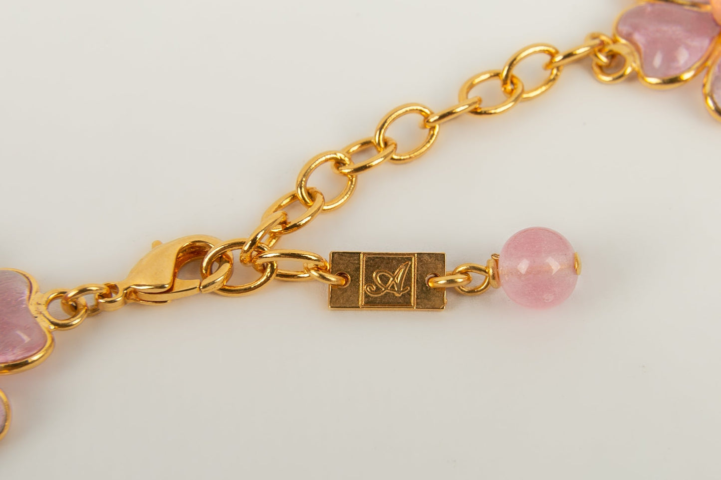 Collier rose Augustine