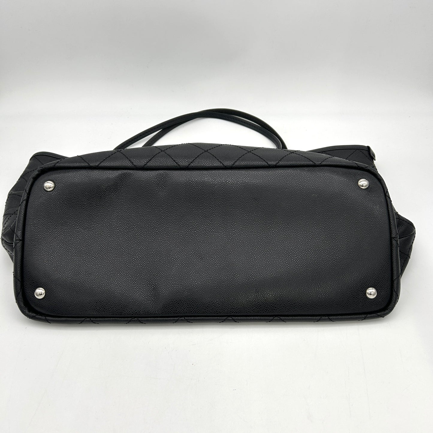 Chanel Grained Calfskin Large Shopping Fever Tote Black LA26298