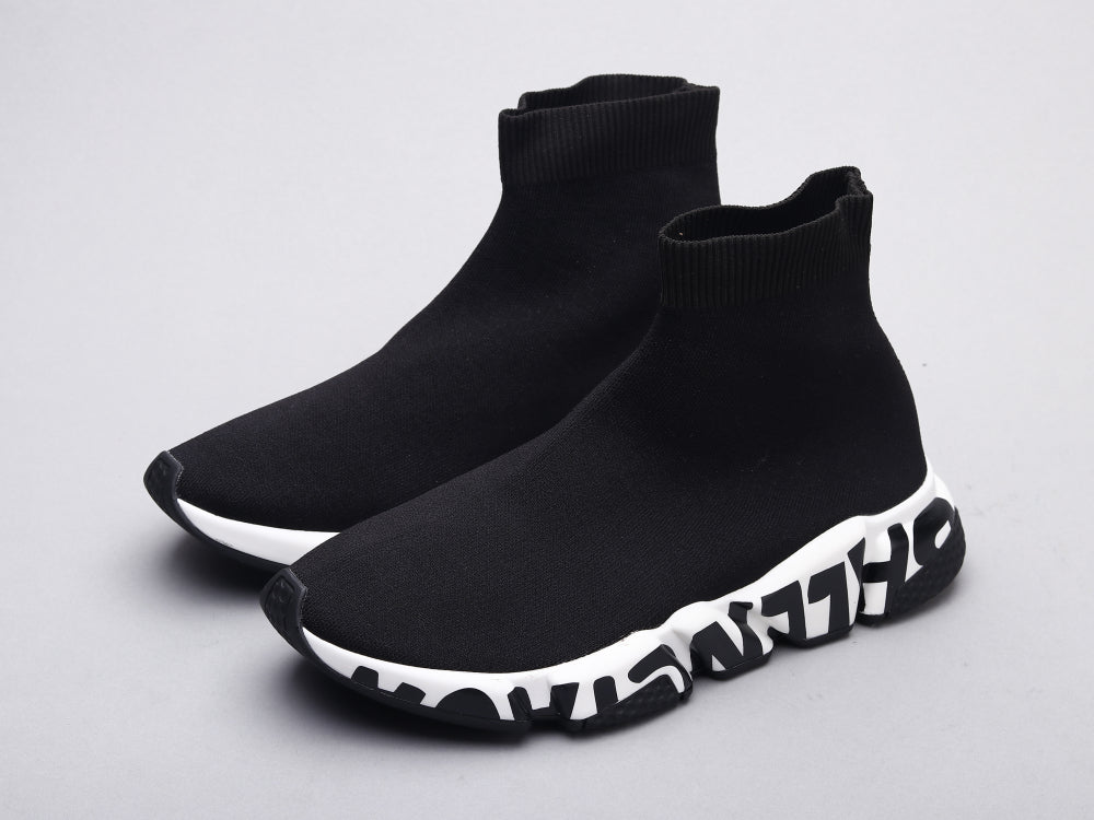 GLM - Bla Socks Shoes Black and White Sneaker