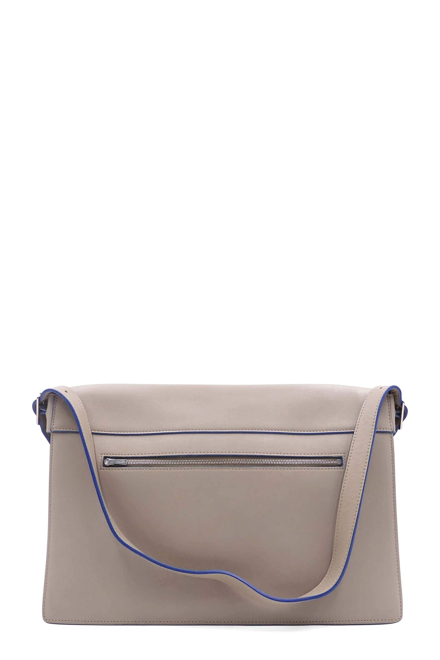 Diamond Envelope Shoulder Bag Beige Blue