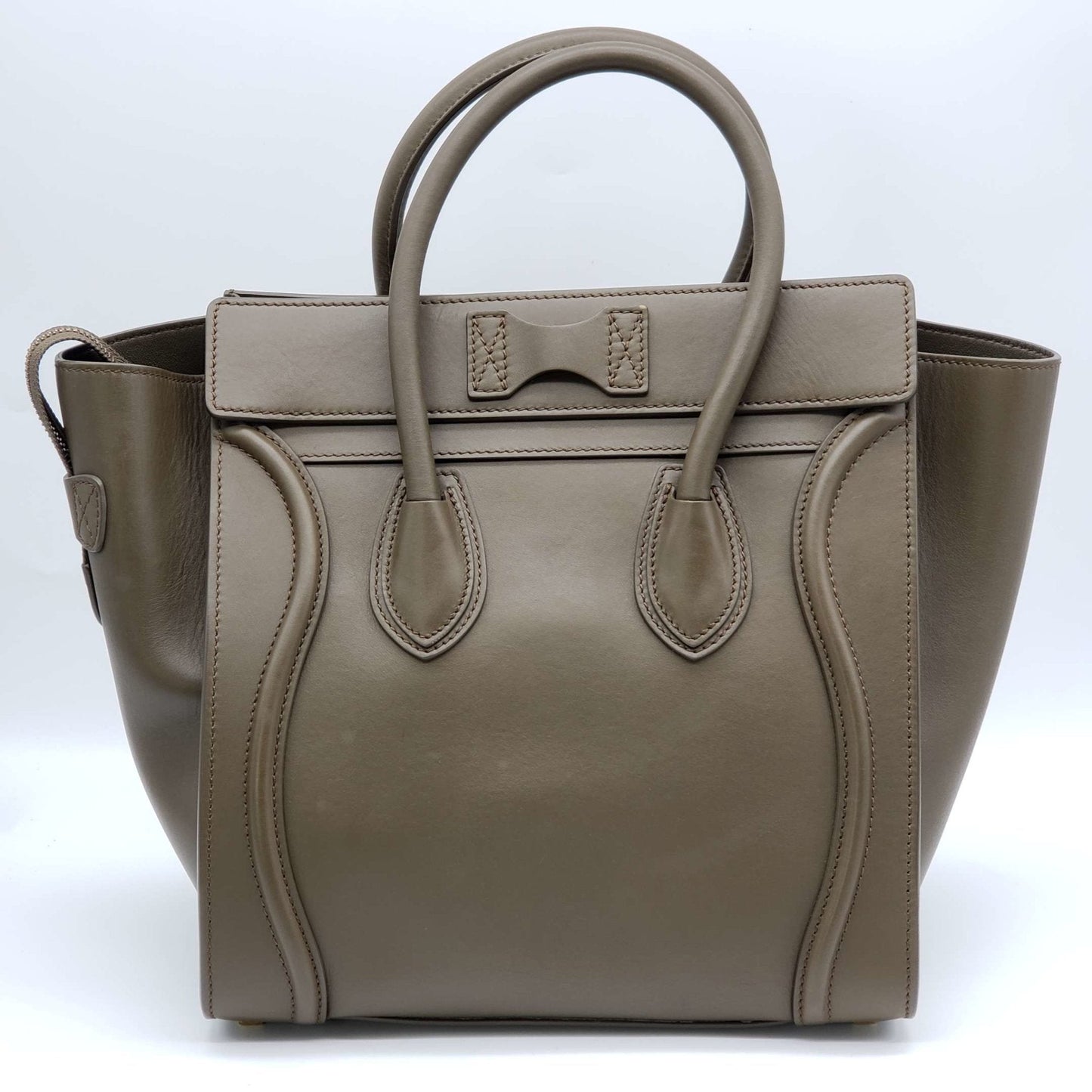 CELINE Micro Luggage Calfskin Hand Bag