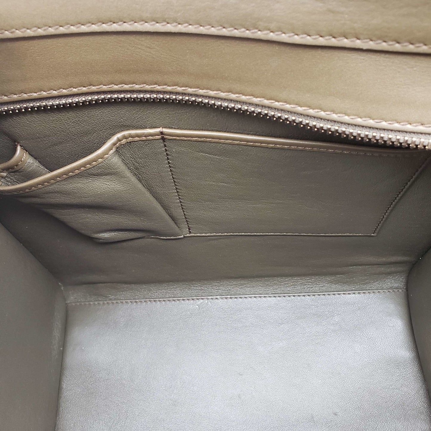 CELINE Micro Luggage Calfskin Hand Bag
