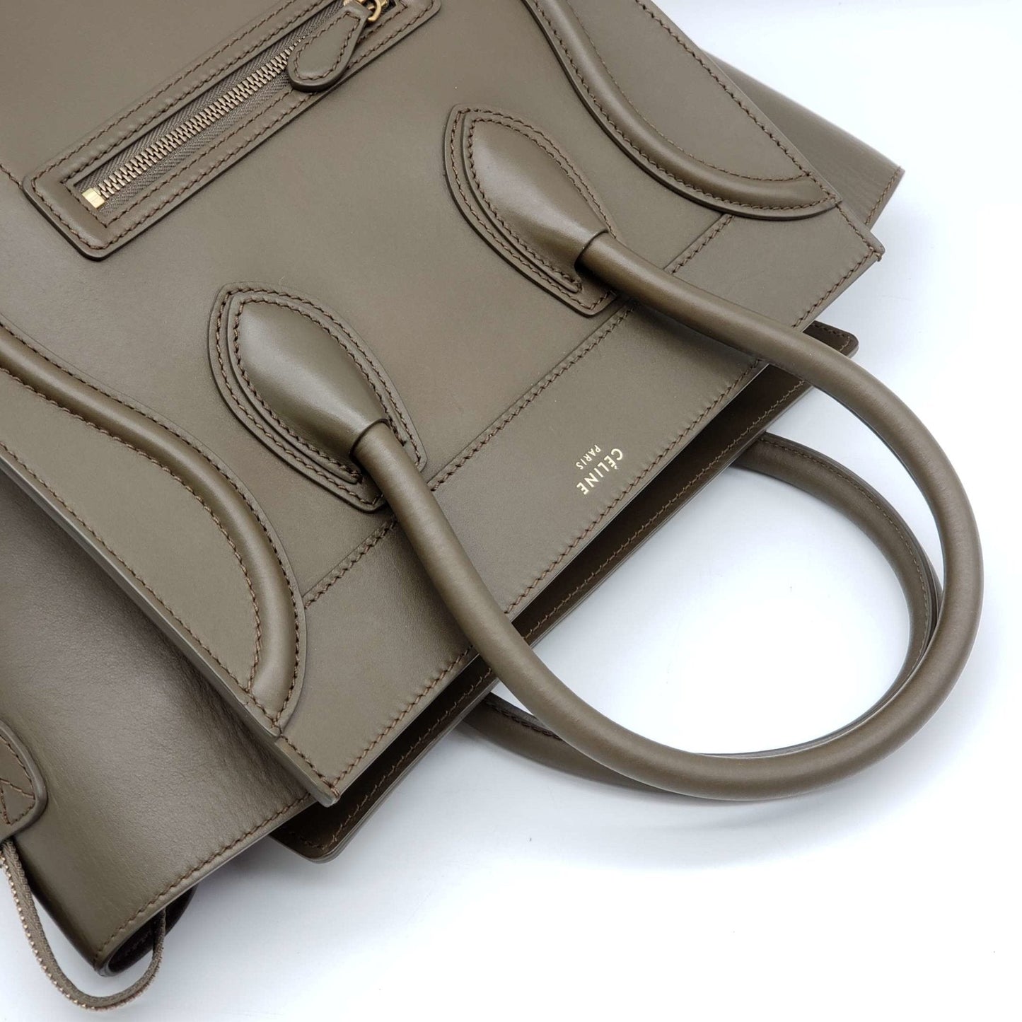CELINE Micro Luggage Calfskin Hand Bag