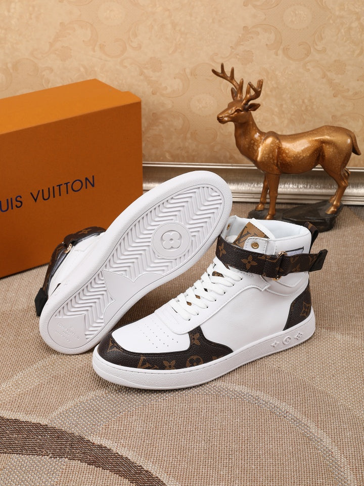 GLM - LUV Rivoli High White Brown Sneaker