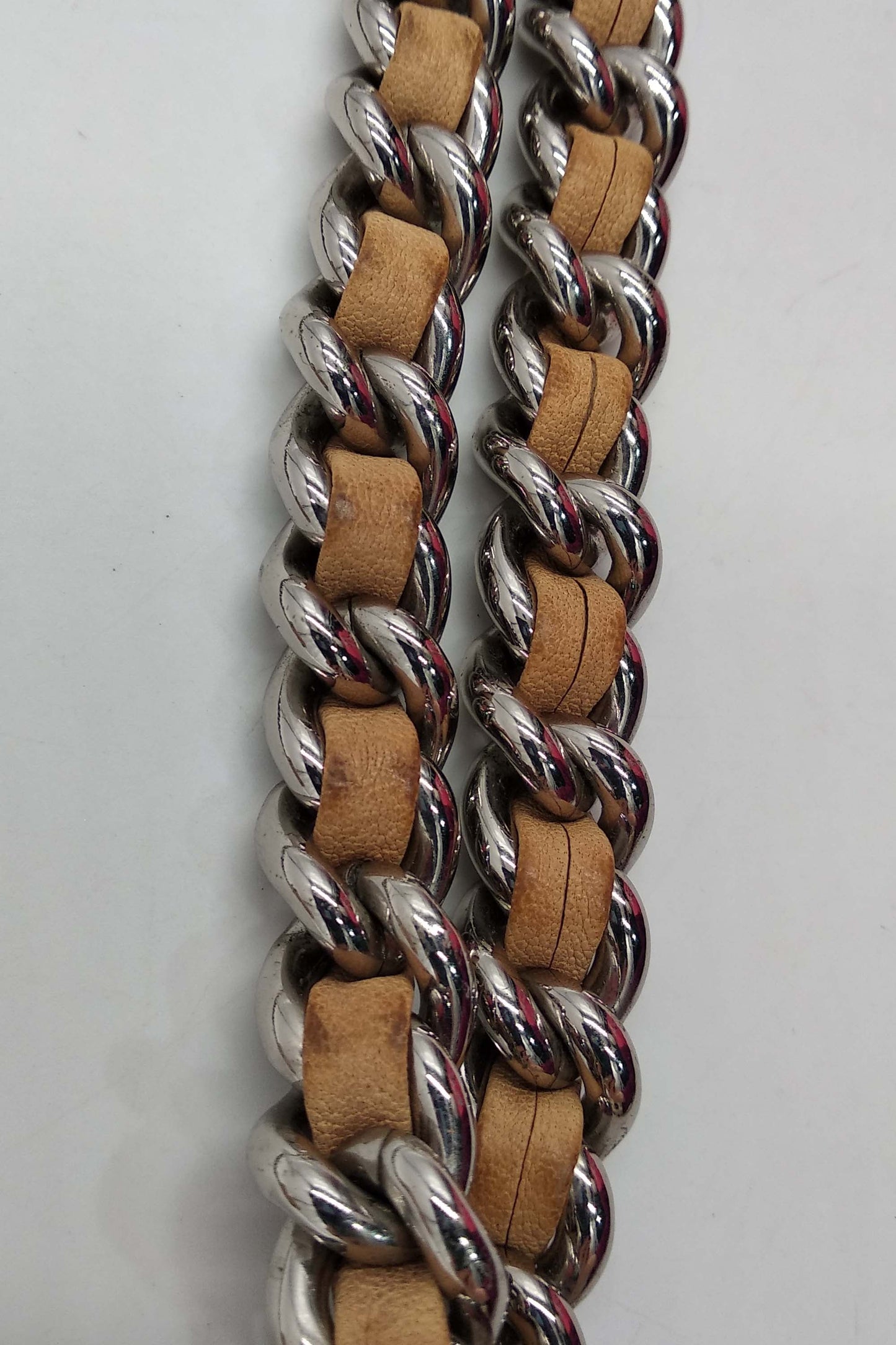 Mini Chain Around Flap Bag Beige